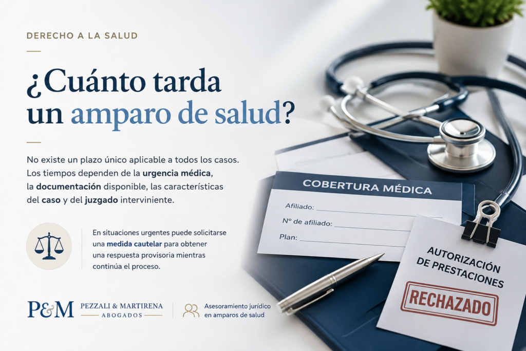 ¿Cuánto tarda un amparo de salud en Argentina? Información sobre medidas cautelares y cobertura médica.