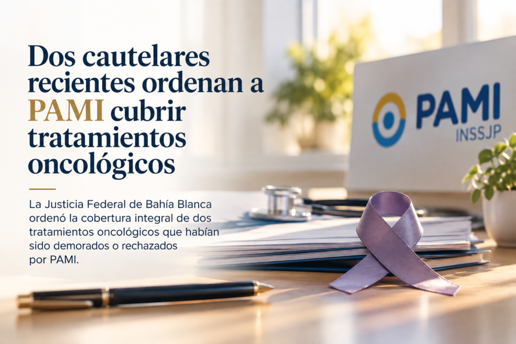 Resoluciones judiciales que ordenan a PAMI cubrir tratamientos oncológicos rechazados